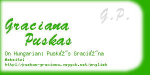 graciana puskas business card